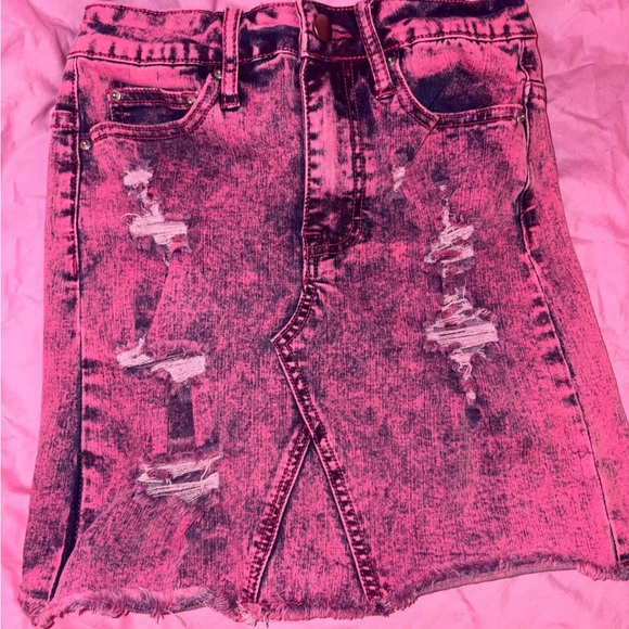 PINK Victoria's Secret Other - SHEIN pink Jean denim skirt size 2